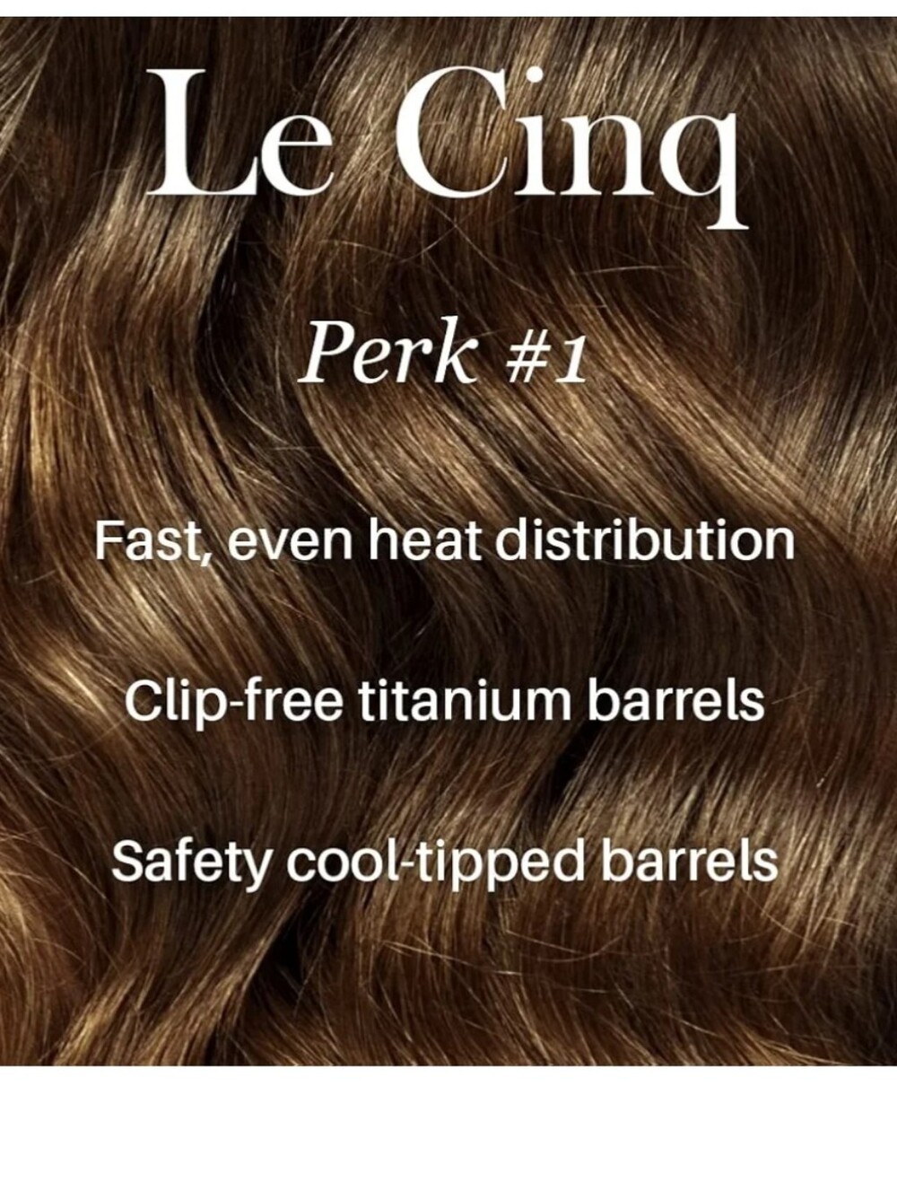 L'ange Hair Le Cinq 5-in-1 Curling Wand Set in Blush - Picture 4 of 12